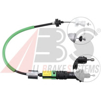 Foto Cable de accionamiento, accionamiento del embrague A.B.S. K27580