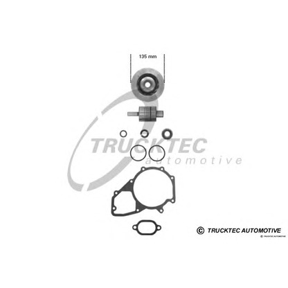 Photo Kit de réparation, pompe à eau TRUCKTEC AUTOMOTIVE 0143235