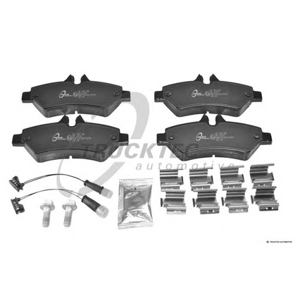 Photo Kit de plaquettes de frein, frein à disque TRUCKTEC AUTOMOTIVE 0235195