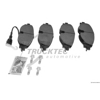 Фото Комплект тормозных колодок, дисковый тормоз TRUCKTEC AUTOMOTIVE 0735257