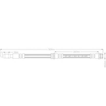 Foto Tubo flexible de frenos REMKAFLEX 2860