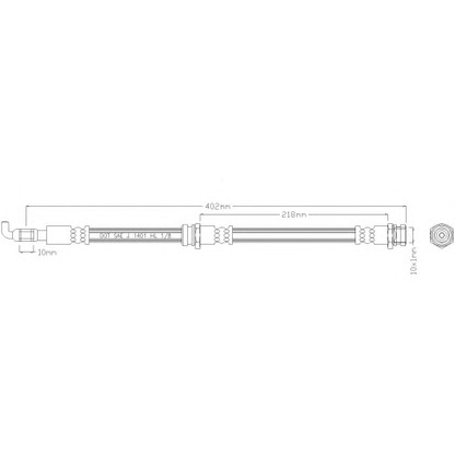 Foto Tubo flexible de frenos REMKAFLEX 2893