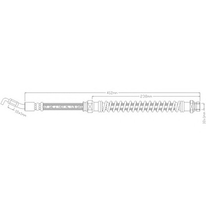 Foto Tubo flexible de frenos REMKAFLEX 2910