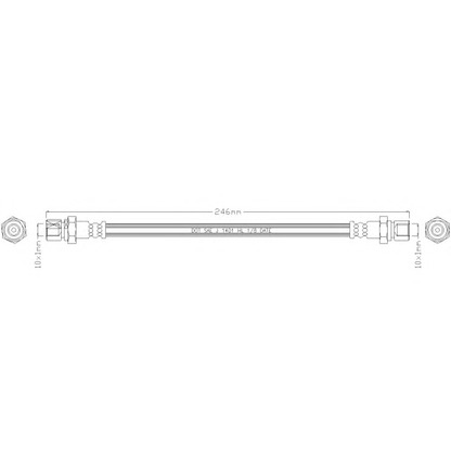 Photo Brake Hose REMKAFLEX 3018