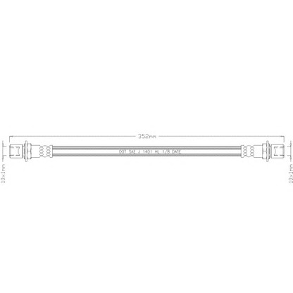 Foto Tubo flexible de frenos REMKAFLEX 3120