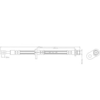 Foto Tubo flexible de frenos REMKAFLEX 3507