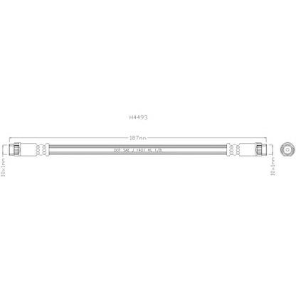 Photo Brake Hose REMKAFLEX 3645