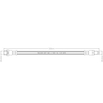 Foto Tubo flexible de frenos REMKAFLEX 4203