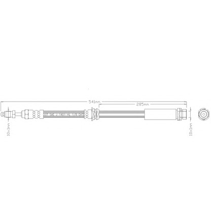 Foto Tubo flexible de frenos REMKAFLEX 4545