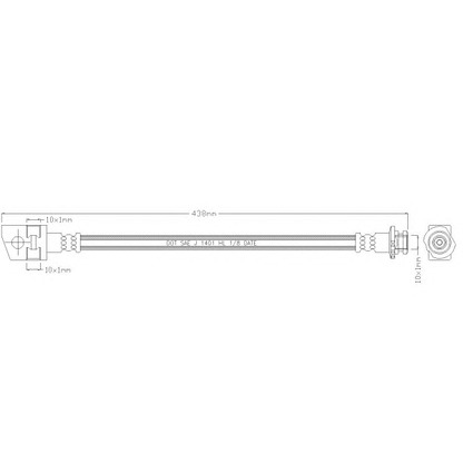 Foto Tubo flexible de frenos REMKAFLEX 4935