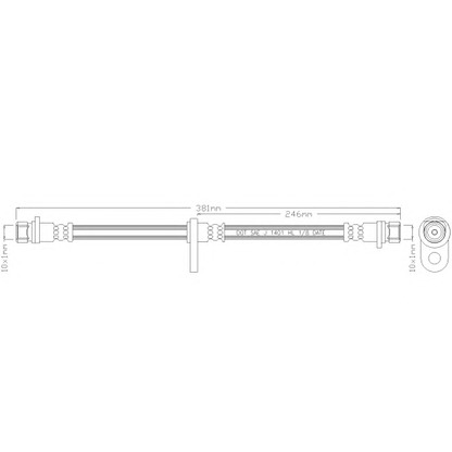 Foto Tubo flexible de frenos REMKAFLEX 5287