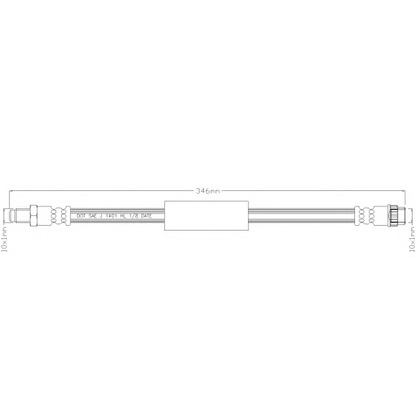 Photo Brake Hose REMKAFLEX 5926