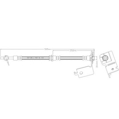 Photo Brake Hose REMKAFLEX 5933