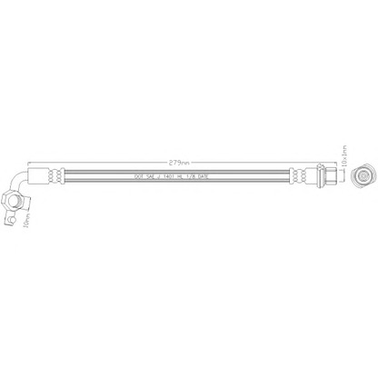 Photo Brake Hose REMKAFLEX 6072