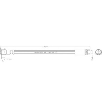 Photo Brake Hose REMKAFLEX 6195