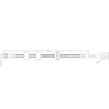 Foto Tubo flexible de frenos REMKAFLEX 6255