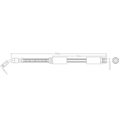 Foto Tubo flexible de frenos REMKAFLEX 6583