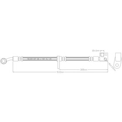 Foto Tubo flexible de frenos REMKAFLEX 6984