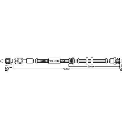 Foto Flessibile del freno REMKAFLEX 7215