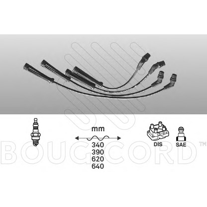 Foto Zündleitungssatz BOUGICORD 2457