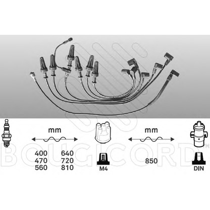 Photo Ignition Cable Kit BOUGICORD 2481