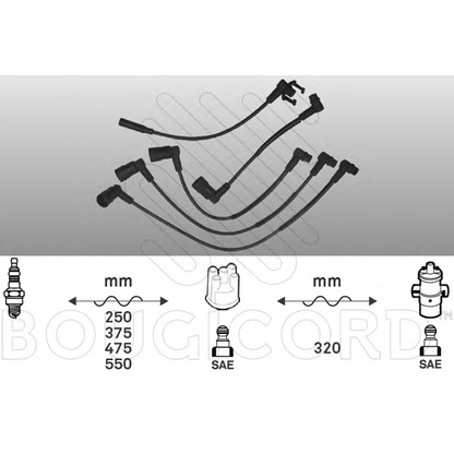 Photo Ignition Cable Kit BOUGICORD 2497