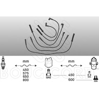 Photo Ignition Cable Kit BOUGICORD 3190