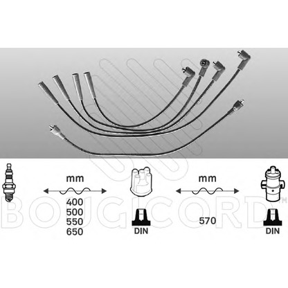 Photo Kit de câbles d'allumage BOUGICORD 4003