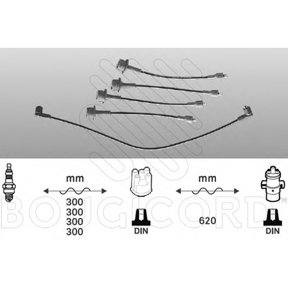 Photo Kit de câbles d'allumage BOUGICORD 4013