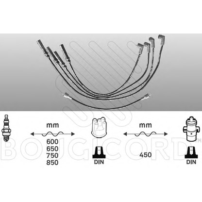 Photo Kit de câbles d'allumage BOUGICORD 4027