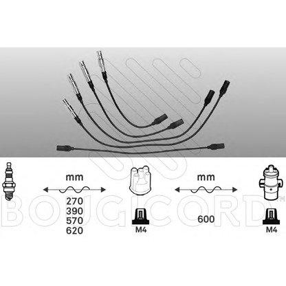 Photo Kit de câbles d'allumage BOUGICORD 4100