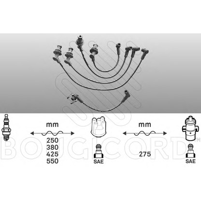 Photo Kit de câbles d'allumage BOUGICORD 1413