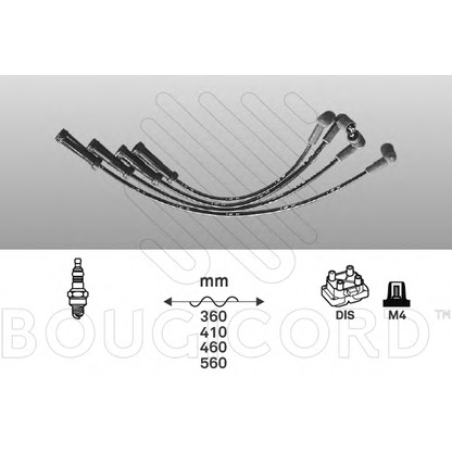 Photo Kit de câbles d'allumage BOUGICORD 1429