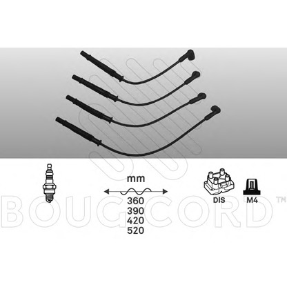 Foto Juego de cables de encendido BOUGICORD 1444