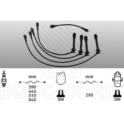 Photo Kit de câbles d'allumage BOUGICORD 7415