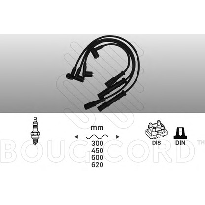 Photo Kit de câbles d'allumage BOUGICORD 8112