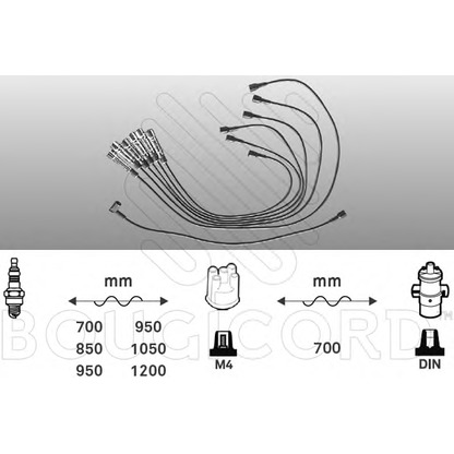 Foto Juego de cables de encendido BOUGICORD 4115