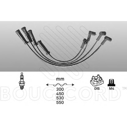 Photo Kit de câbles d'allumage BOUGICORD 4162