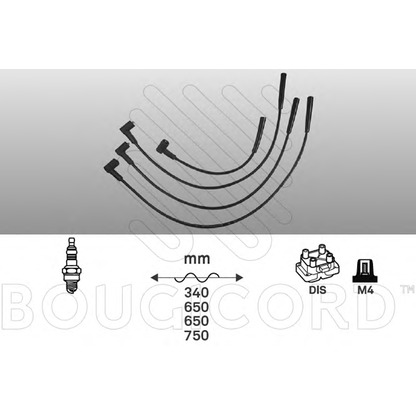 Photo Ignition Cable Kit BOUGICORD 4193