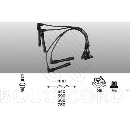 Photo Ignition Cable Kit BOUGICORD 4195