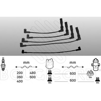 Photo Ignition Cable Kit BOUGICORD 4205