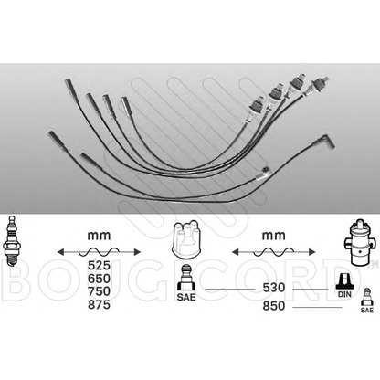 Foto Juego de cables de encendido BOUGICORD 4304