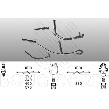 Photo Kit de câbles d'allumage BOUGICORD 4306