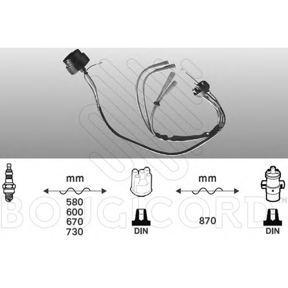 Foto Juego de cables de encendido BOUGICORD 6202