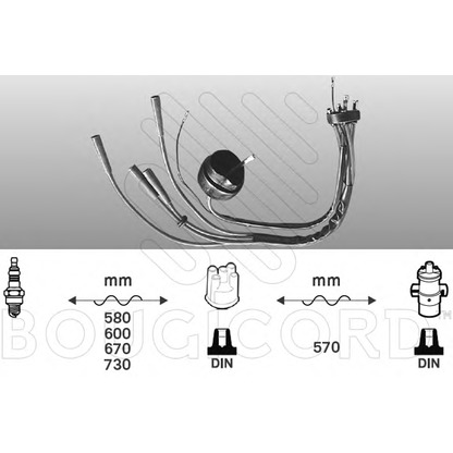 Foto Juego de cables de encendido BOUGICORD 6203