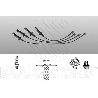 Photo Ignition Cable Kit BOUGICORD 6206