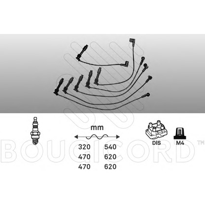 Photo Kit de câbles d'allumage BOUGICORD 6503