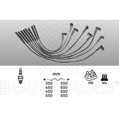 Photo Kit de câbles d'allumage BOUGICORD 7103