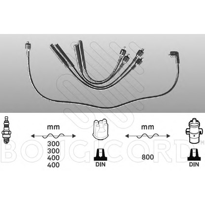 Photo Kit de câbles d'allumage BOUGICORD 7137