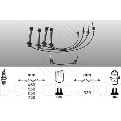 Foto Kit cavi accensione BOUGICORD 7144